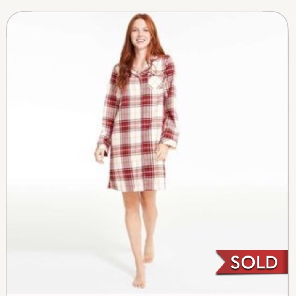 3/25$ Flannel sleep chemise - Picture 7 of 8